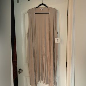 LuLaRoe Joy XL new with tags taupe ribbed Jersey